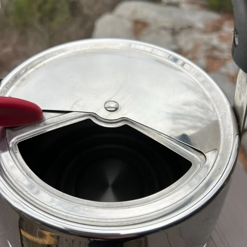 Michael Graves Design Easy-Fill 2.5qt Stainless Whistler Tea Kettle Pot - Picture 9 of 13